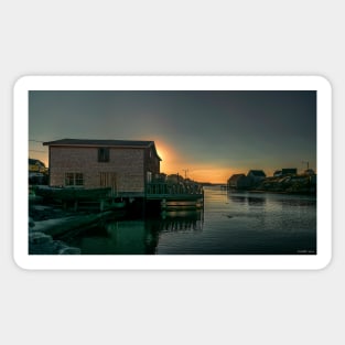 Sunset at Peggy's Cove II Sticker